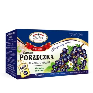 MALWA HERBATA OWOCOWA AROMATYZOWANA CZARNA PORZECZKA 20X2G