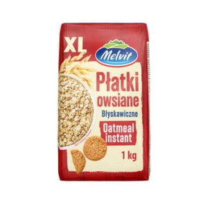 PŁATKI OWSIANE BŁYSKAWICZNE 1KG MELVIT
