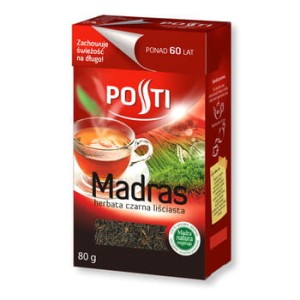 POSTI HERBATA CZARNA LIŚCIATA MADRAS 80G