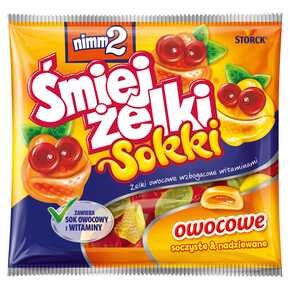 ŚMIEJ ŻELKI SOKKI OWOCOWE 90G NIMM2 STORCK