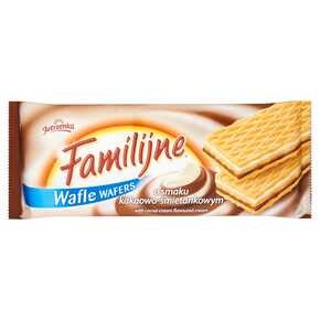 WAFLE FAMILIJNE KAKAOWO-ŚMIETANKOWE 180G