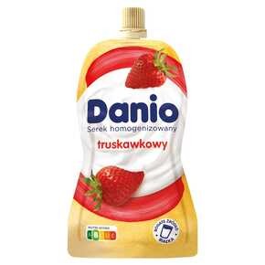 SEREK DANIO TRUSKAWKOWY SASZETKA 120G DANONE