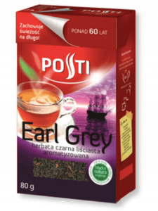 POSTI HERBATA CZARNA EARL GREY LIŚCIASTA 80G