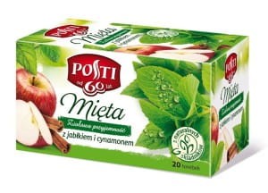 POSTI HERBATA ZIOŁOWA MIĘTA Z JABŁKIEM I CYNAMONEM EX 20TB
