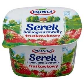 SEREK HOMOGENIZOWANY PIĄTNICA 150G TRUSKAWKOWY