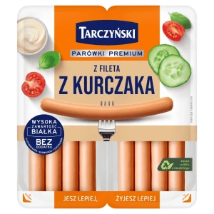 TARCZYŃSKI PARÓWKI PREMIUM Z FILETA Z KURCZAKA 180G