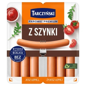 TARCZYŃSKI PARÓWKI PREMIUM Z SZYNKI 220G