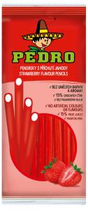 ŻELKI PEDRO 80G STRAWBERRY PENCILS