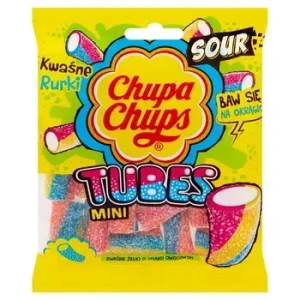 ŻELKI CHUPA CHUPS MINI TUBES 90G KWAŚNE