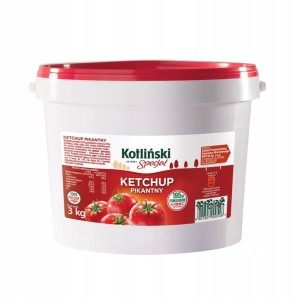 KOTLIŃSKI SPECJAŁ KETCHUP 3KG WIADRO PIKANTNY