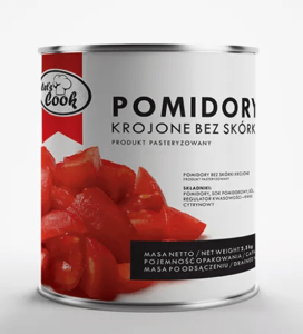 POMIDORY KROJONE PELATI 2,5KG  LET'S COOK 