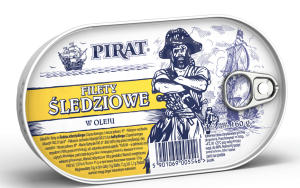 FILET ŚLEDZIOWY W OLEJU 160G PIRAT