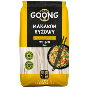 MAKARON RYŻOWY WSTĄŻKI 3 MM 200G GOONG
