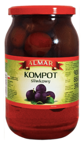 KOMPOT ŚLIWKOWY 0.9L ALMAR